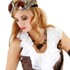 Elope Winged Detailed Goggles Silver