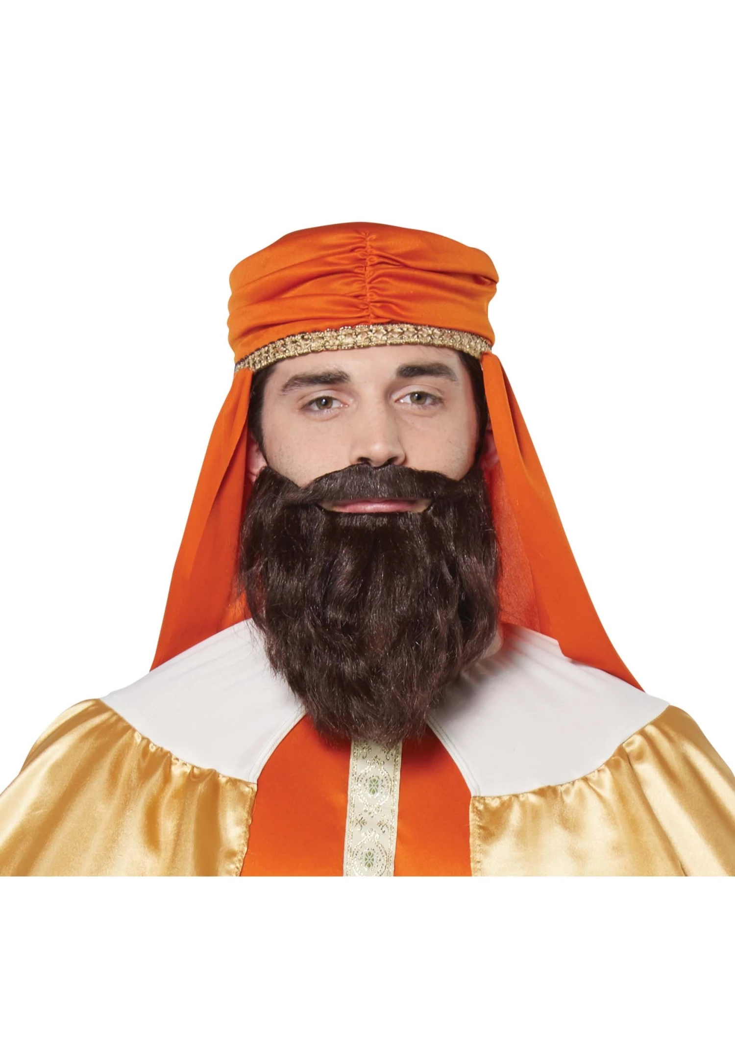 California Costume Collection Wise Man Brown Wig And Beard For Men 1 California Costume Collection Wise Man Brown Wig And Beard For Men