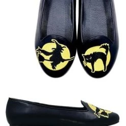 Strange Cvlt Witching Hour Black Ballet Flats For Women