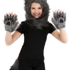 Yao Hats Wolf Hood, Hands & Tail Costume Accessory Kit