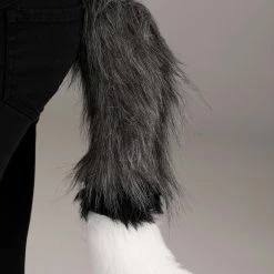 Yao Hats Wolf Hood, Hands & Tail Costume Accessory Kit -Cheap Halloween Store wolf hood hands tail kit alt 3