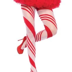 Leg Avenue Women's Candy Cane Tights