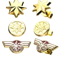 SALESONE Captain Marvel Earring Studs Set