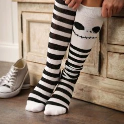 Bioworld Merchandising / Independent Sales Nightmare Before Christmas Jack Skellington Thigh High Womens Socks