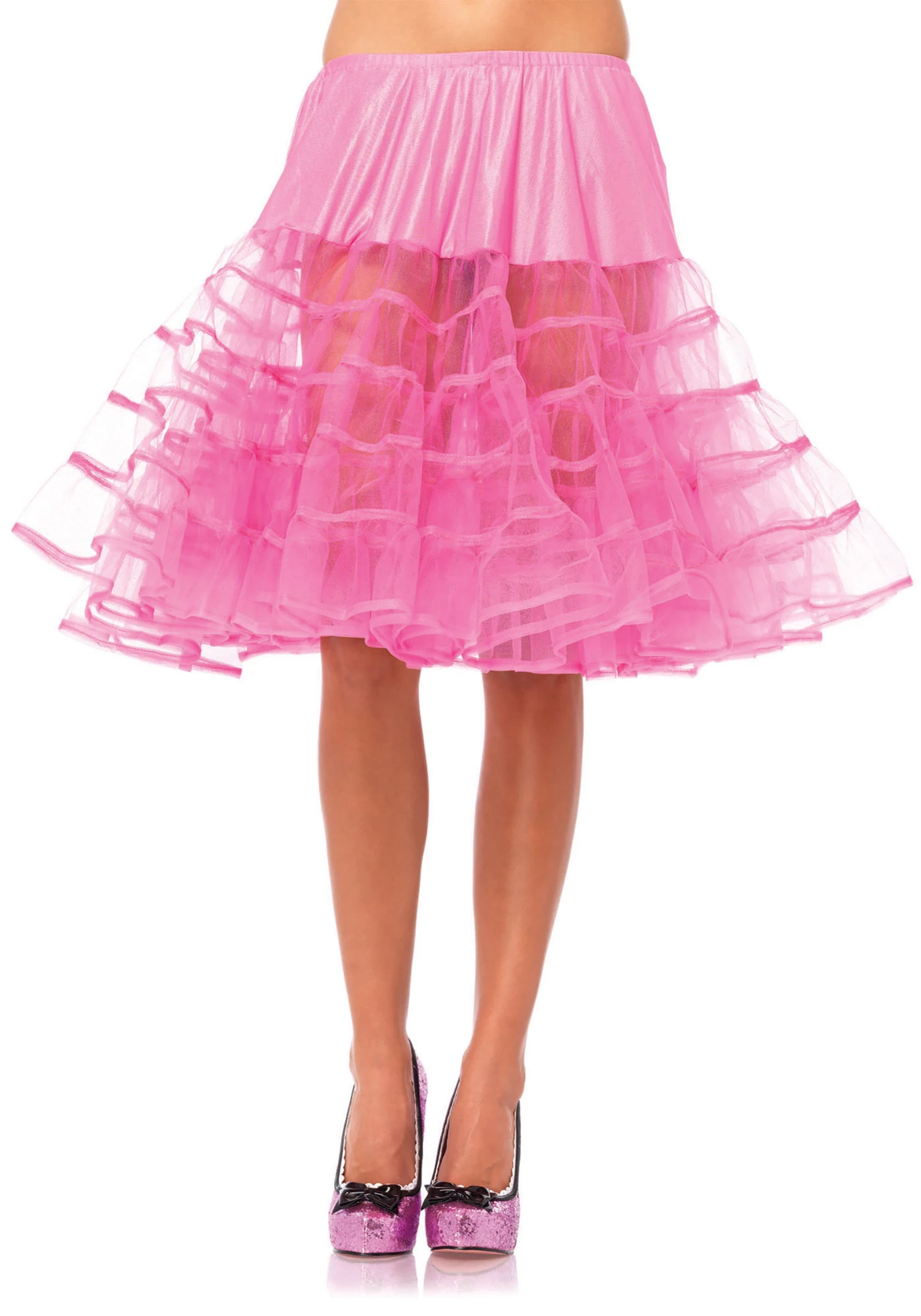 Leg Avenue Women's Knee Length Pink Petticoat 1 Leg Avenue Women's Knee Length Pink Petticoat