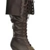 Ellie Women's Brown Lace Up Pirate Boot