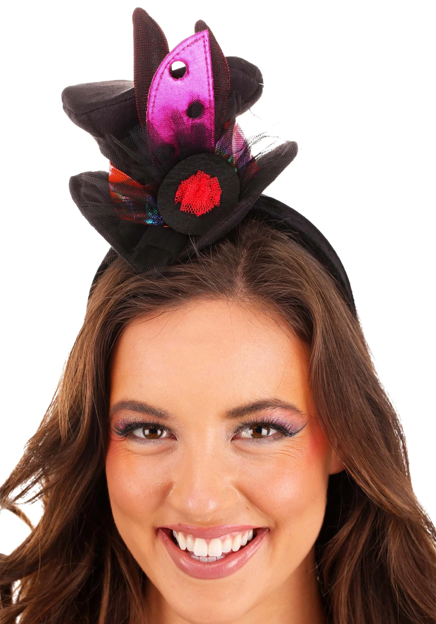 Elope Ladybug Cocktail Mini Top Hat For Women 2 Elope Ladybug Cocktail Mini Top Hat For Women - Image 2