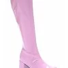 Ellie Pastel Pink Gogo Boots For Women