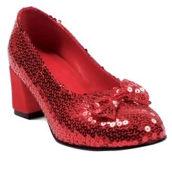 Ellie Red Sequined Women's Shoes