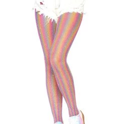 Leg Avenue Women's Shimmer Rainbow Tights