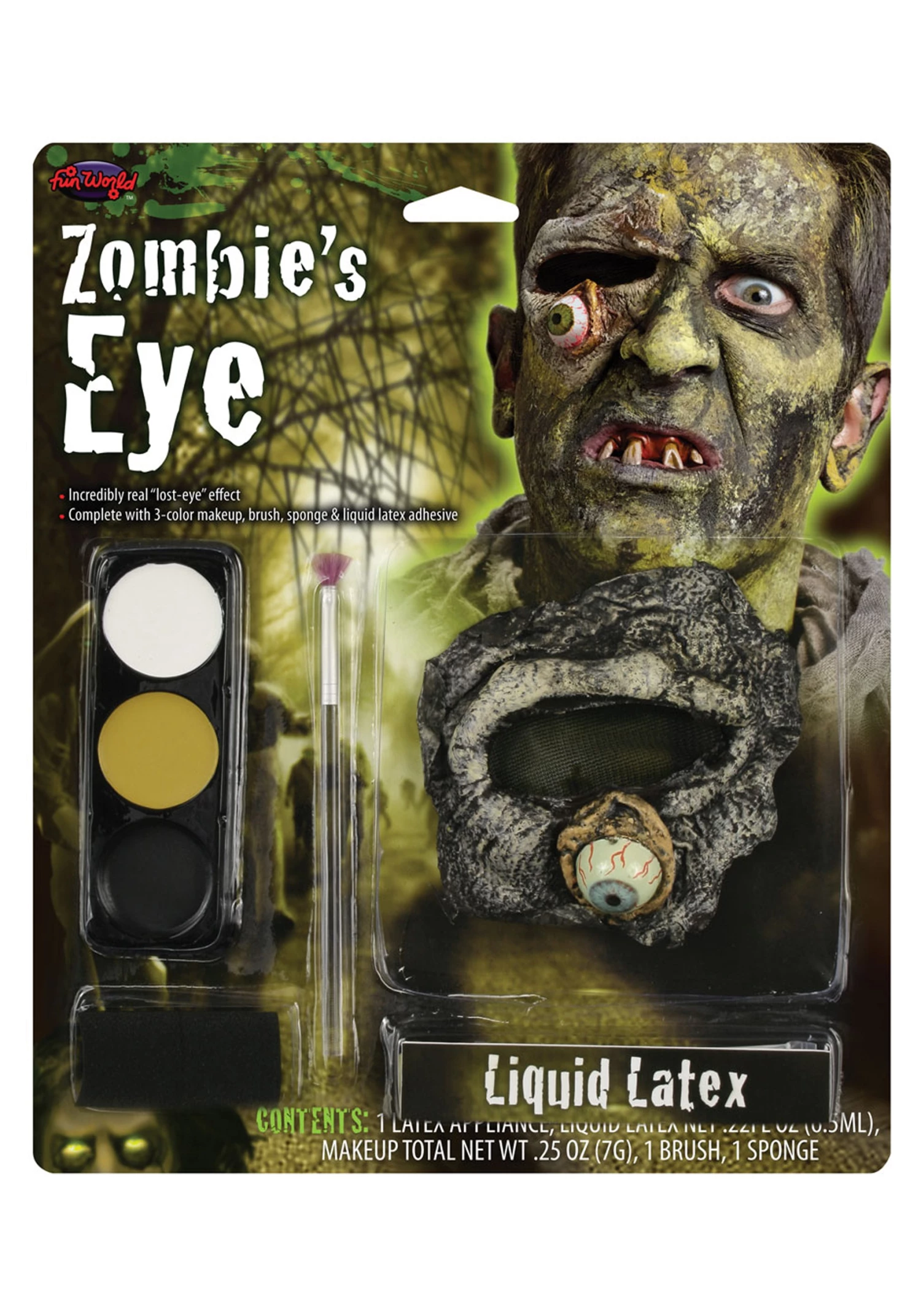 Fun World Zombie's Eye Latex Makeup Kit 1 Fun World Zombie's Eye Latex Makeup Kit